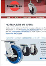 Buy Casters Online at FaultlessCaster.com